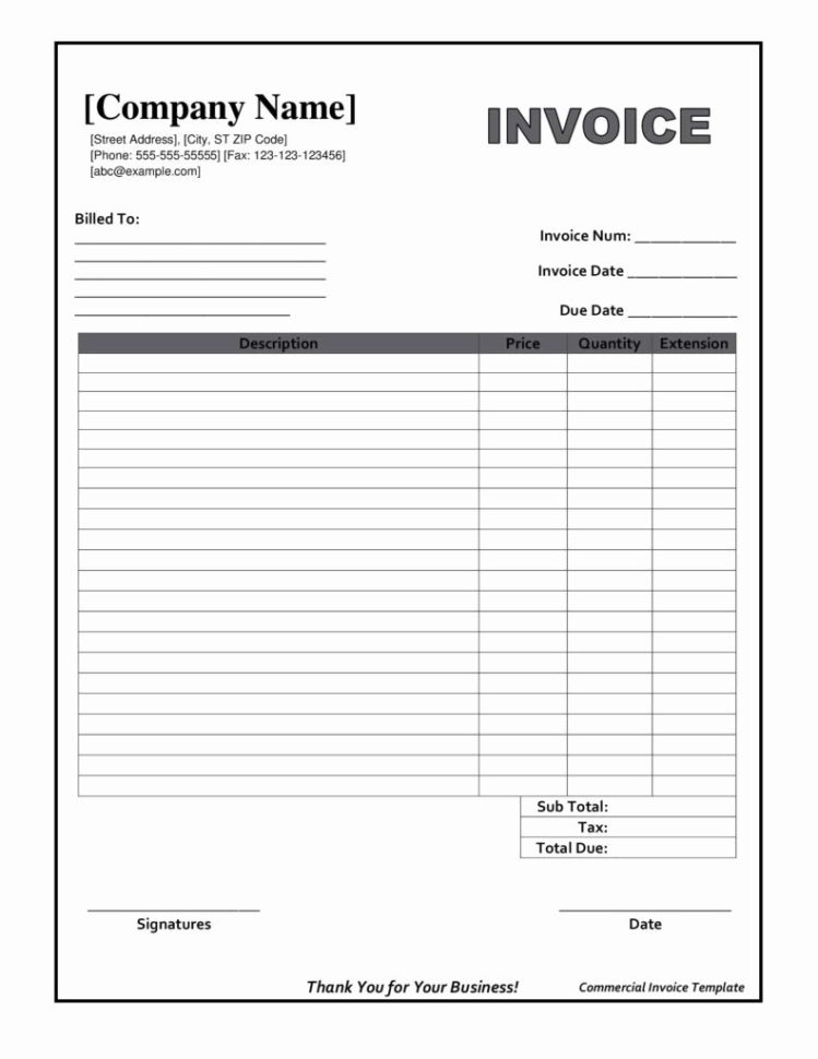 Blank Spreadsheet Pdf Within Blank Invoice Template Printable As Well Pdf With Plus Free