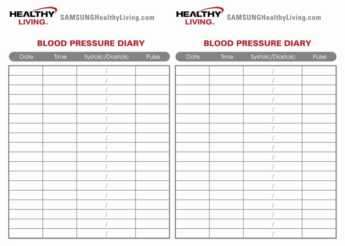 Blood Pressure Tracker Template For Excel Plmbestof