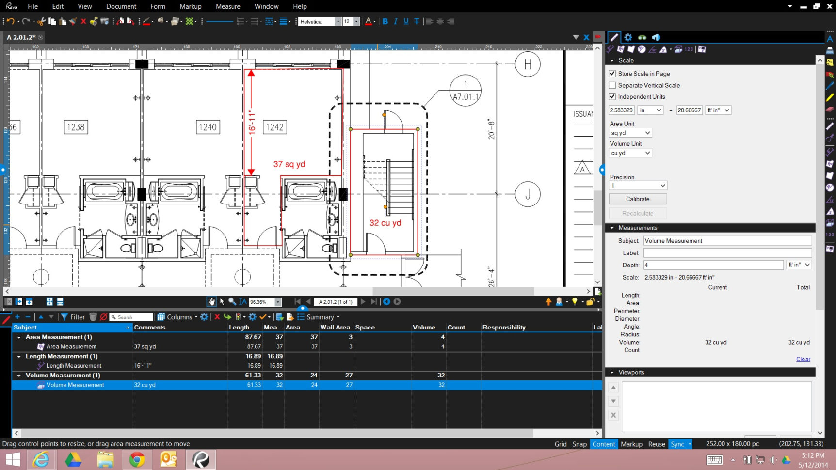 Bluebeam Spreadsheet With Takeoff  Carol's Construction Technology Blog