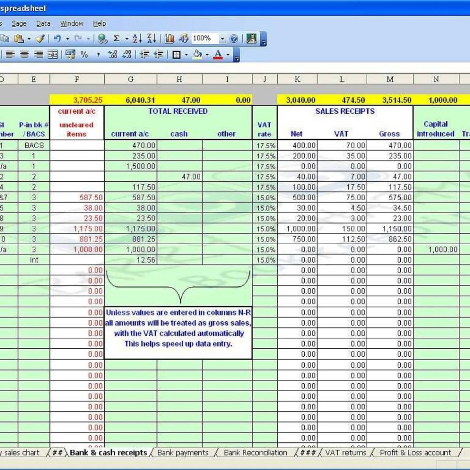 Bookkeeping Spreadsheet Example Intended For Bookkeeping Spreadsheet Templates In Small Business Accounting