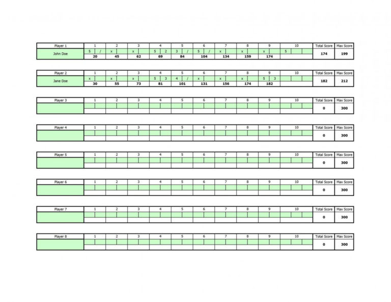 stats bowling set