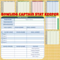 Bowling Stats Spreadsheet Within Bowling Captain Stat Keeper  Etsy