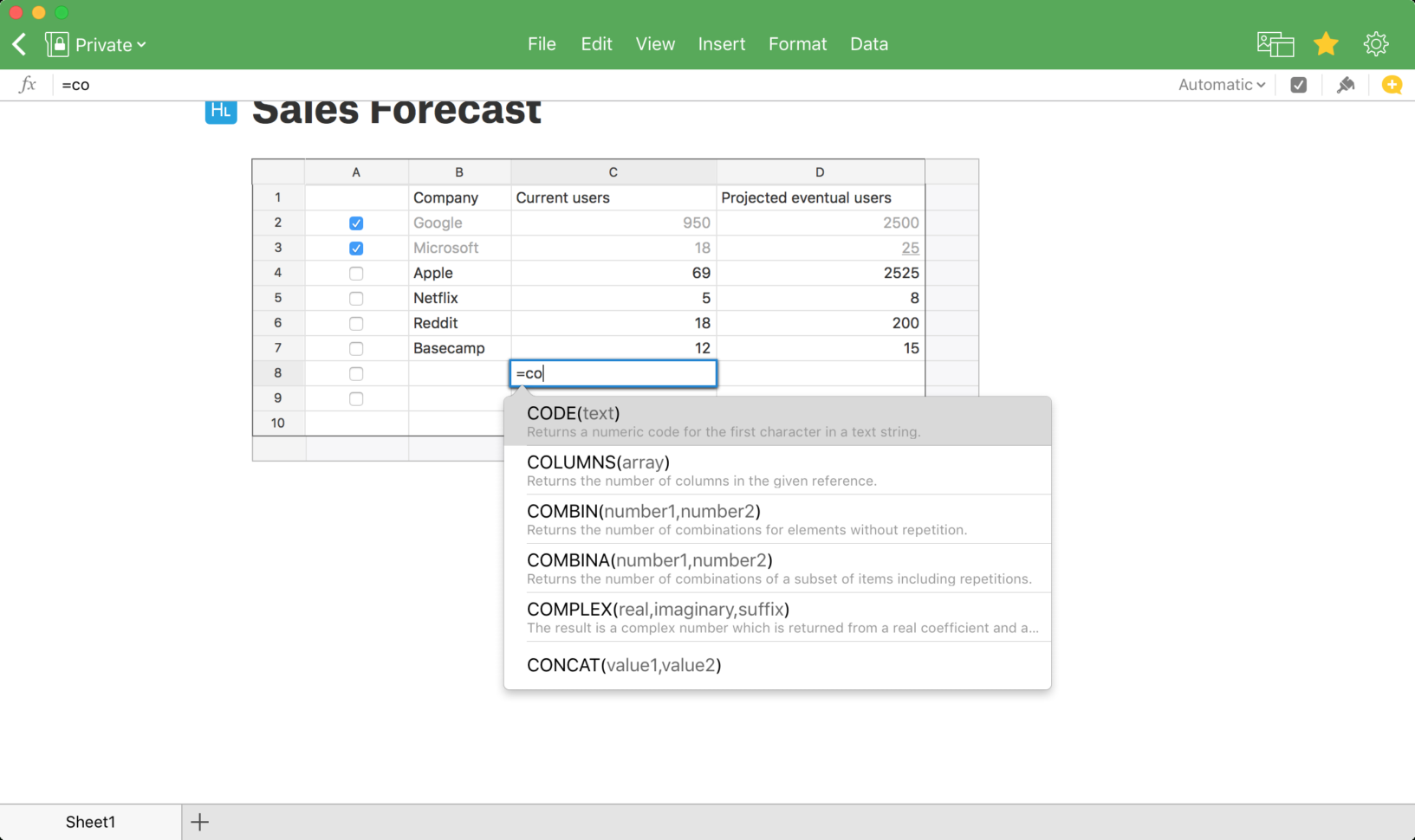 Browser Spreadsheet With From Visicalc To Google Sheets: The 12 Best Spreadsheet Apps