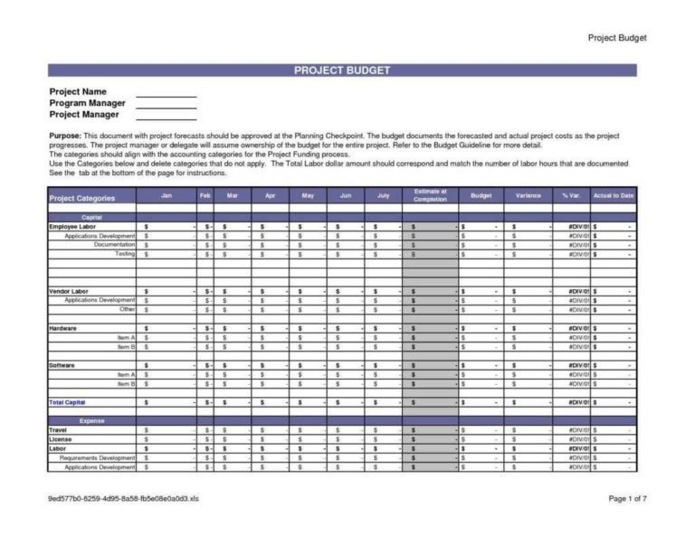 Budget Management Spreadsheet With Regard To Project Cost Tracking Spreadsheet Invoice Template 8569