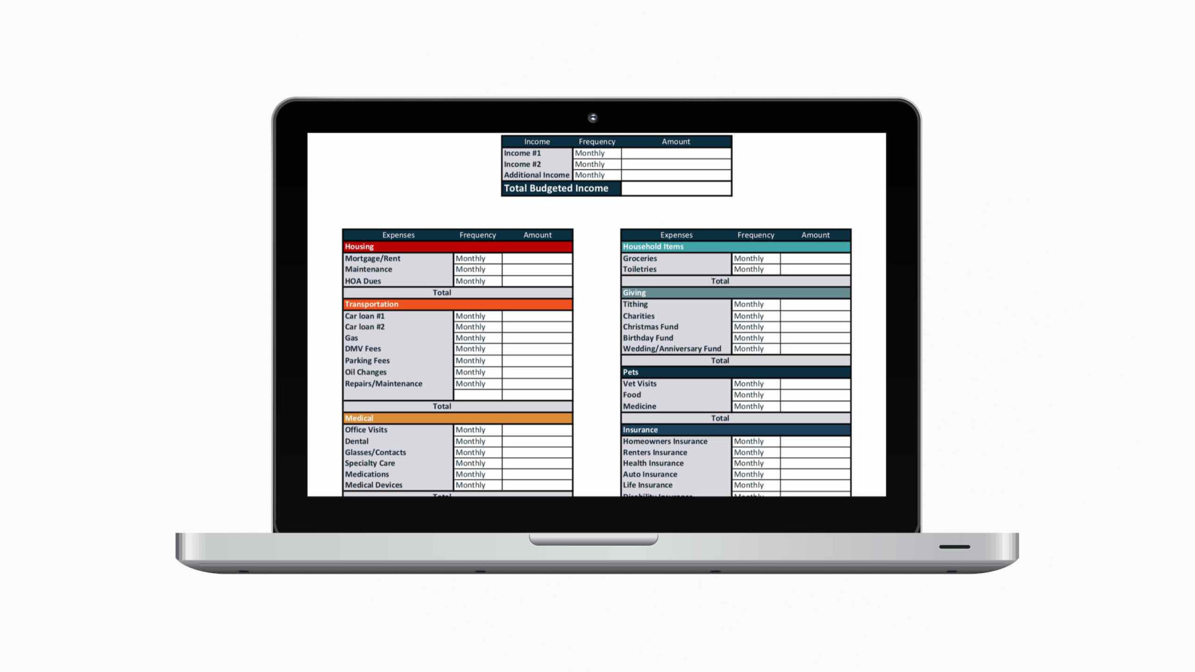 Budget Spreadsheet Printable For 7 Free Printable Budgeting Worksheets Budget Spreadsheet Printable For 7 Free Printable Budgeting Worksheets