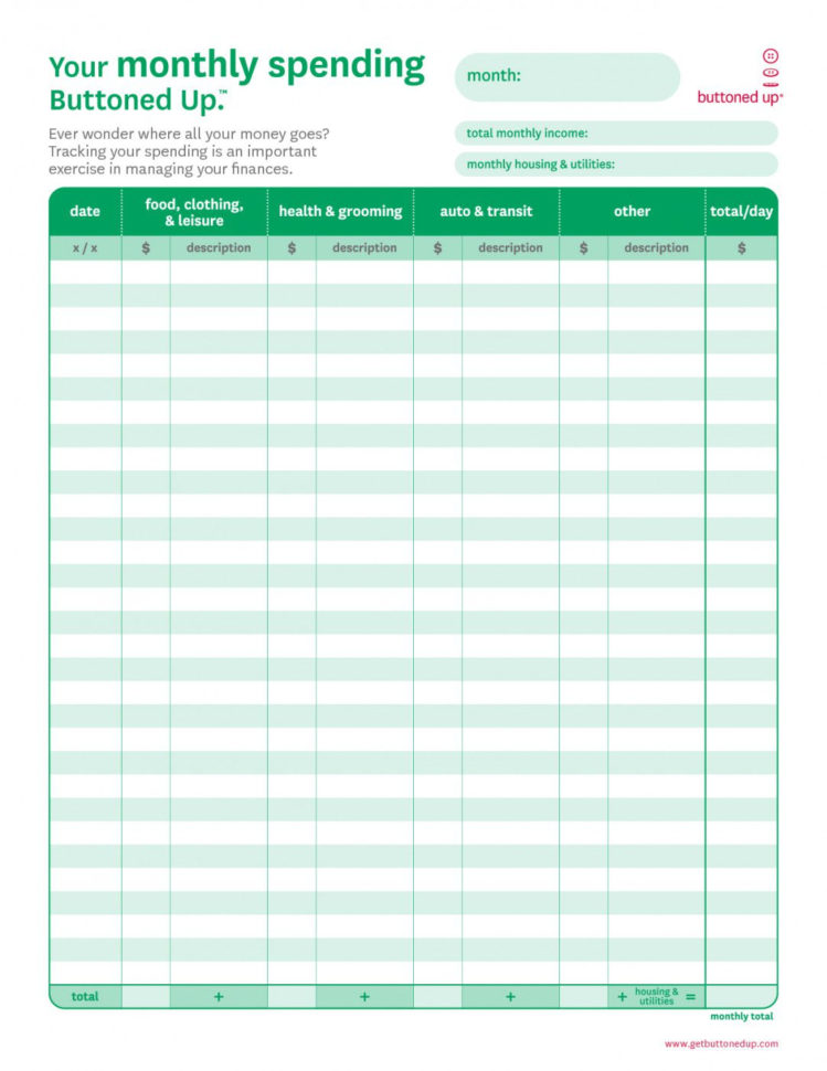 Budget Spreadsheet Printable With Regard To Blank Budget Worksheet Printable  Lostranquillos
