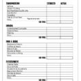 Budget Spreadsheet Printable Within Vacation^ Budget^ Worksheet^