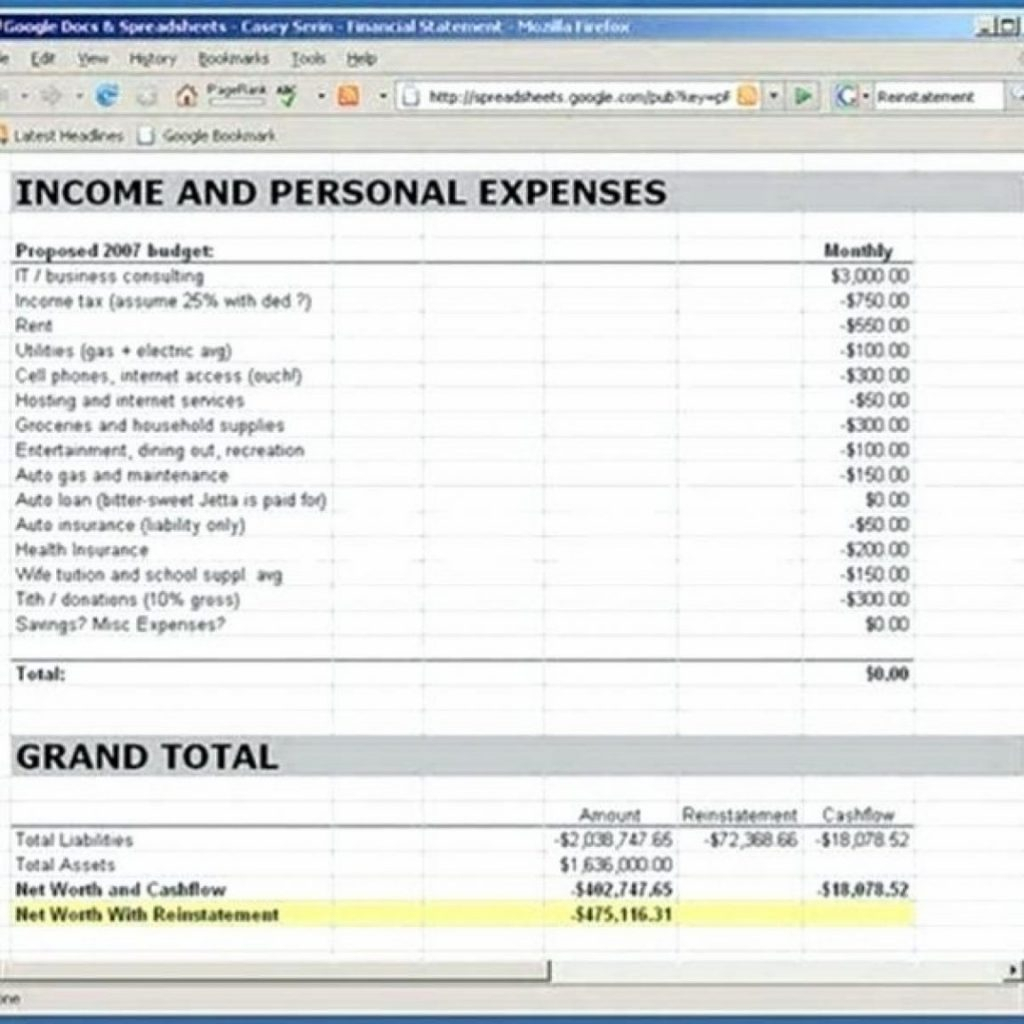 Personal Finance Spreadsheet Template Reddit