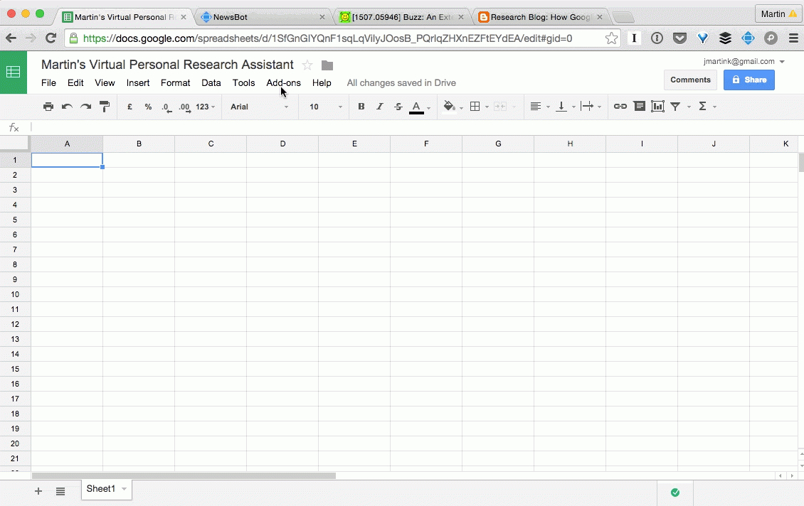 Building A Spreadsheet Within Building A Personal Research Assistant In A Spreadsheet