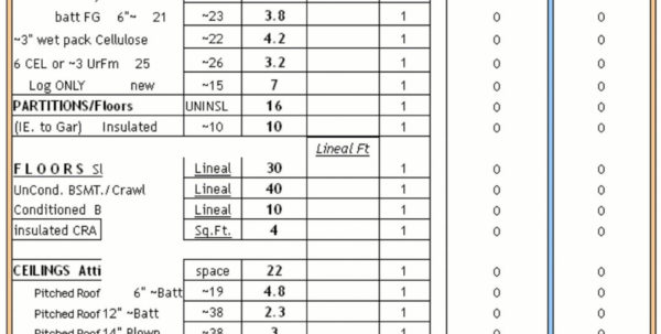 Building Heat Loss Calculation Spreadsheet Google Spreadshee building ...