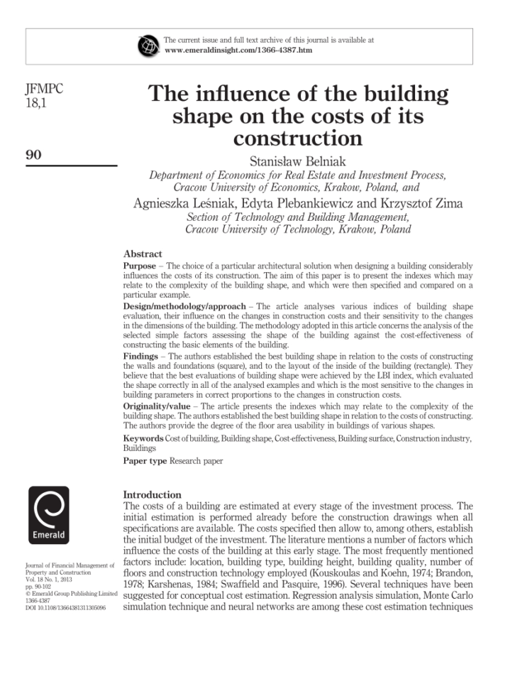 Building Life Cycle Cost Analysis Spreadsheet Intended For Pdf The Influence Of The Building Shape On The Costs Of Its Building Life Cycle Cost Analysis Spreadsheet Intended For Pdf The Influence Of The Building Shape On The Costs Of Its
