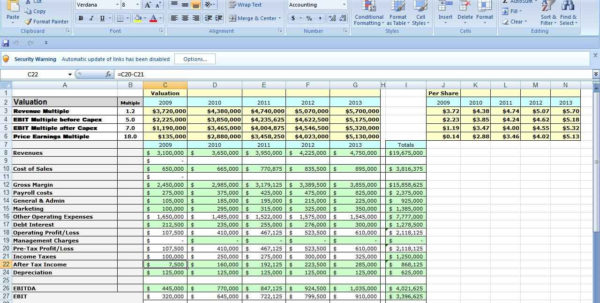 Business Plan Spreadsheet Template Excel Google Spreadshee Business ...