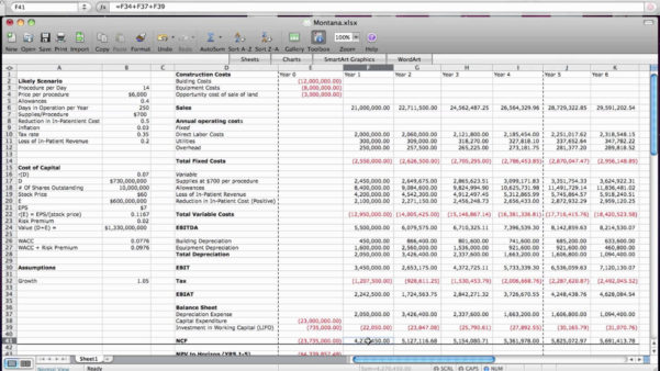 business valuation model excel free download