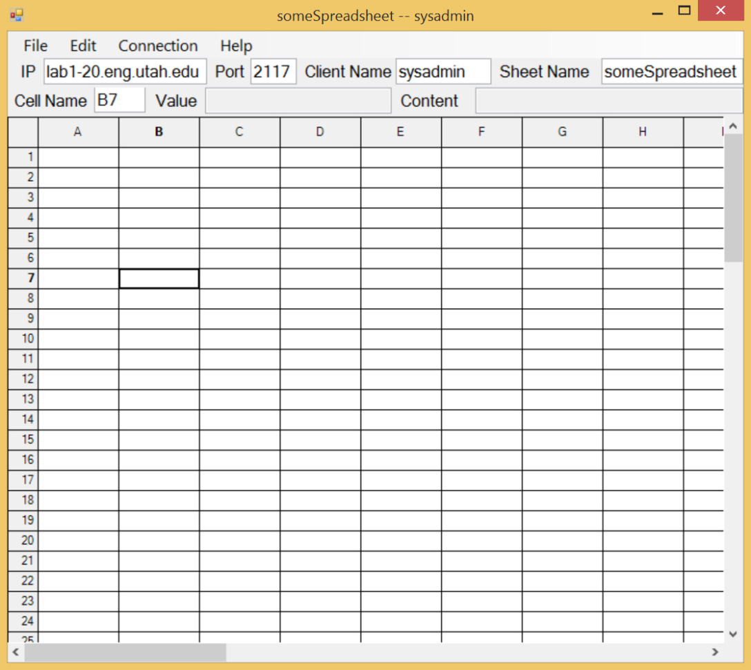 C# Spreadsheet With Yingge Kong Portfolio