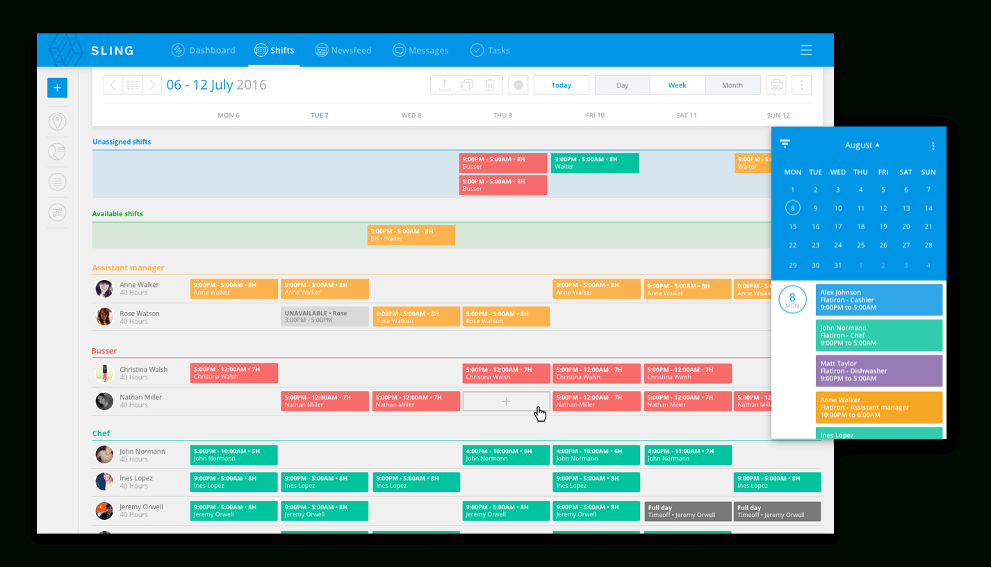 excel spreadsheet for scheduling employee shifts