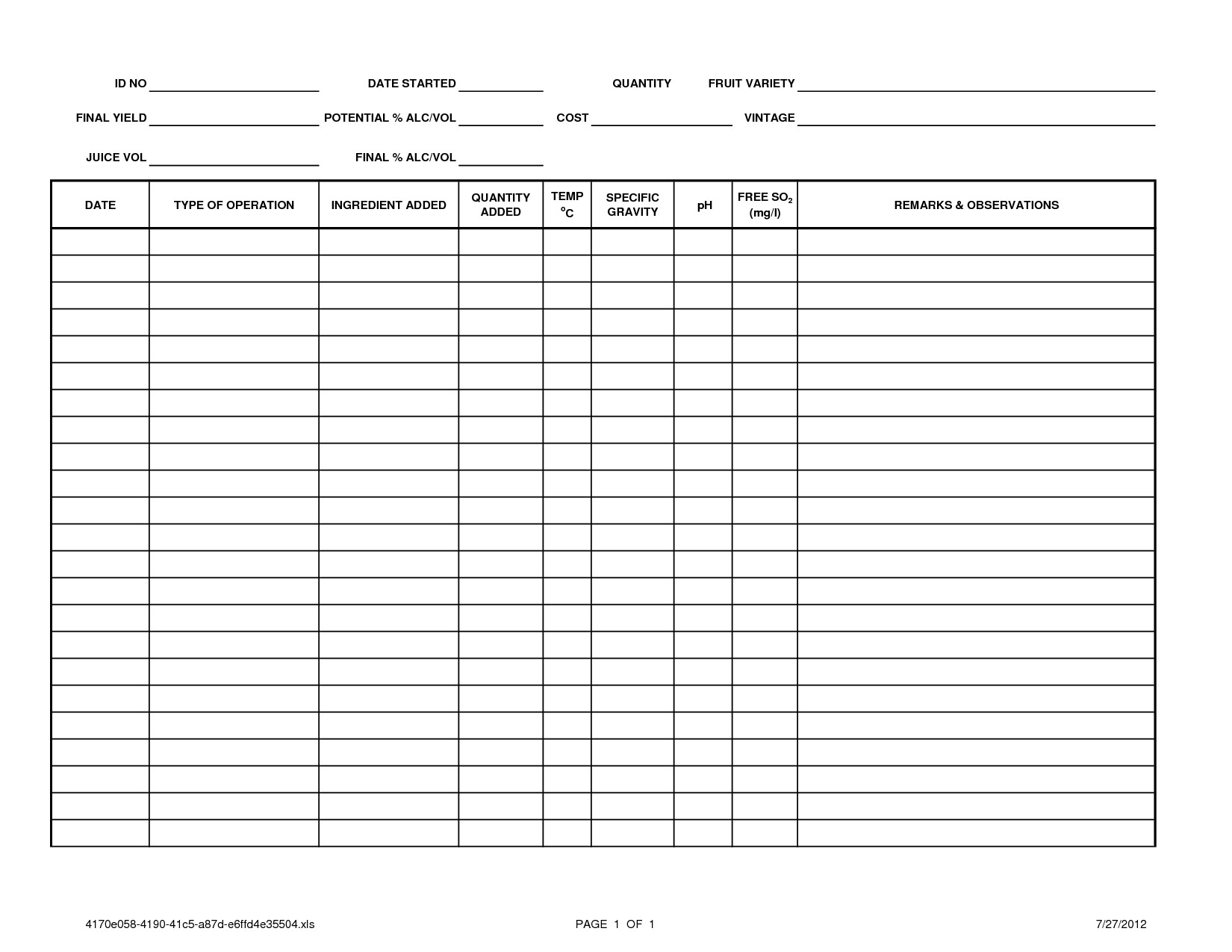 Sales Call Sheet Template Excel