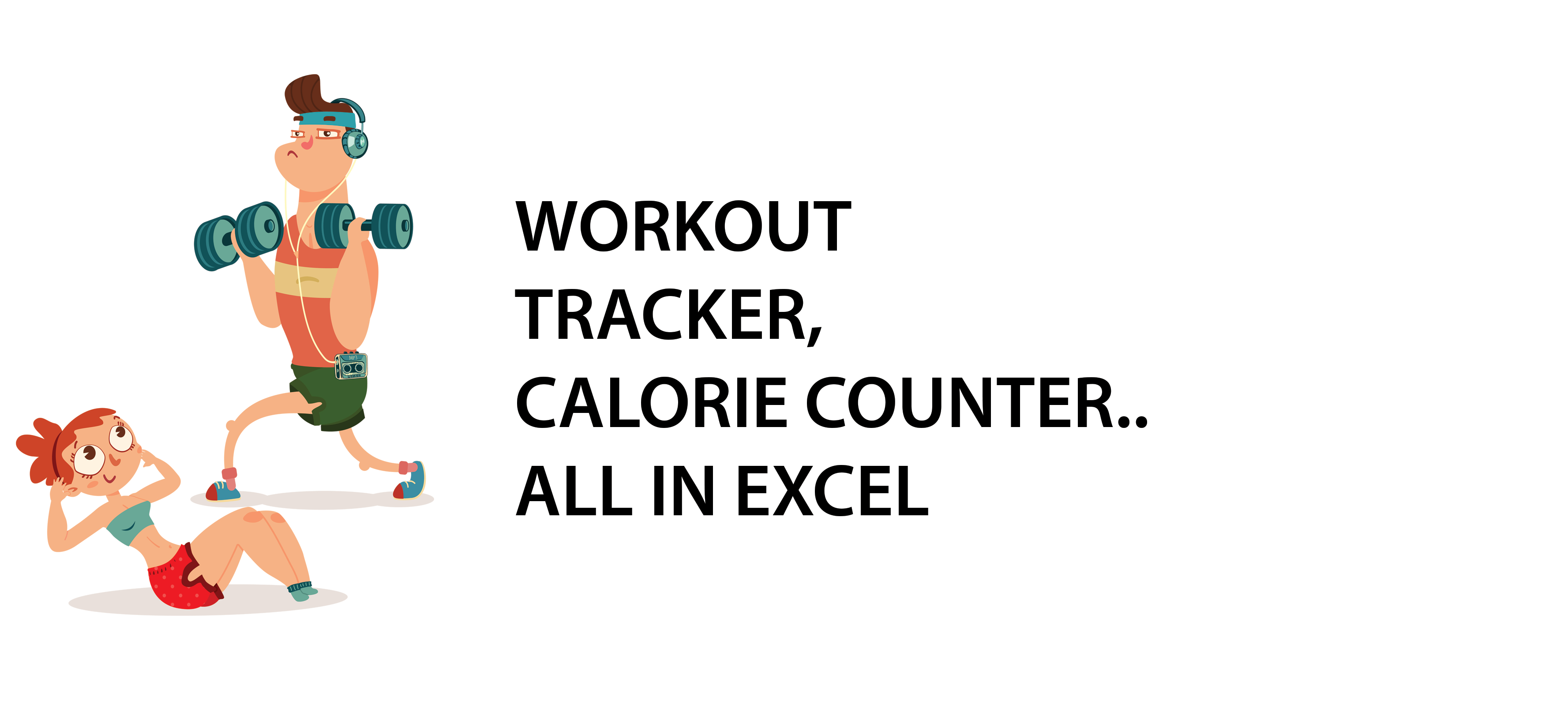 Calorie Counter Excel Spreadsheet Free Download inside Workout Tracker, Calorie Counter…all In Excel  Excel With Business