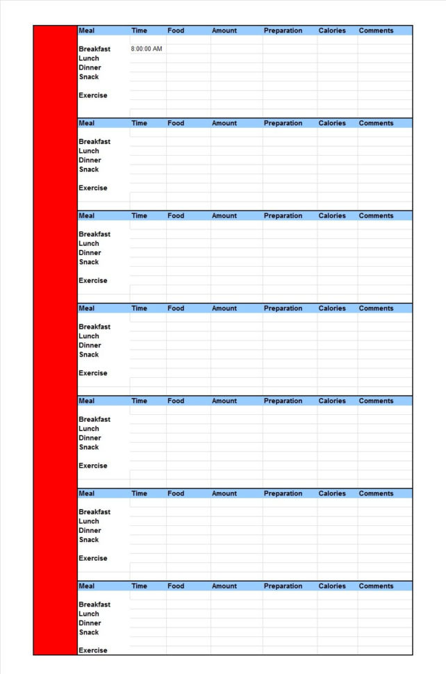 Calorie Spreadsheet Template With 40 Simple Food Diary Templates Log Examples Templa ~ Epaperzone Calorie Spreadsheet Template With 40 Simple Food Diary Templates Log Examples Templa ~ Epaperzone
