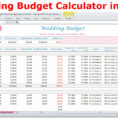 Candle Making Cost Spreadsheet In Wedding Budget Cost Calculator Excel Spreadsheet Template  Etsy