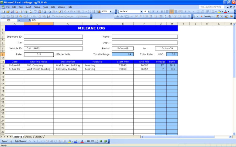 Car Expenses Excel Spreadsheet — db-excel.com
