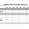 Car Maintenance Schedule Spreadsheet For 40 Printable Vehicle Maintenance Log Templates  Template Lab