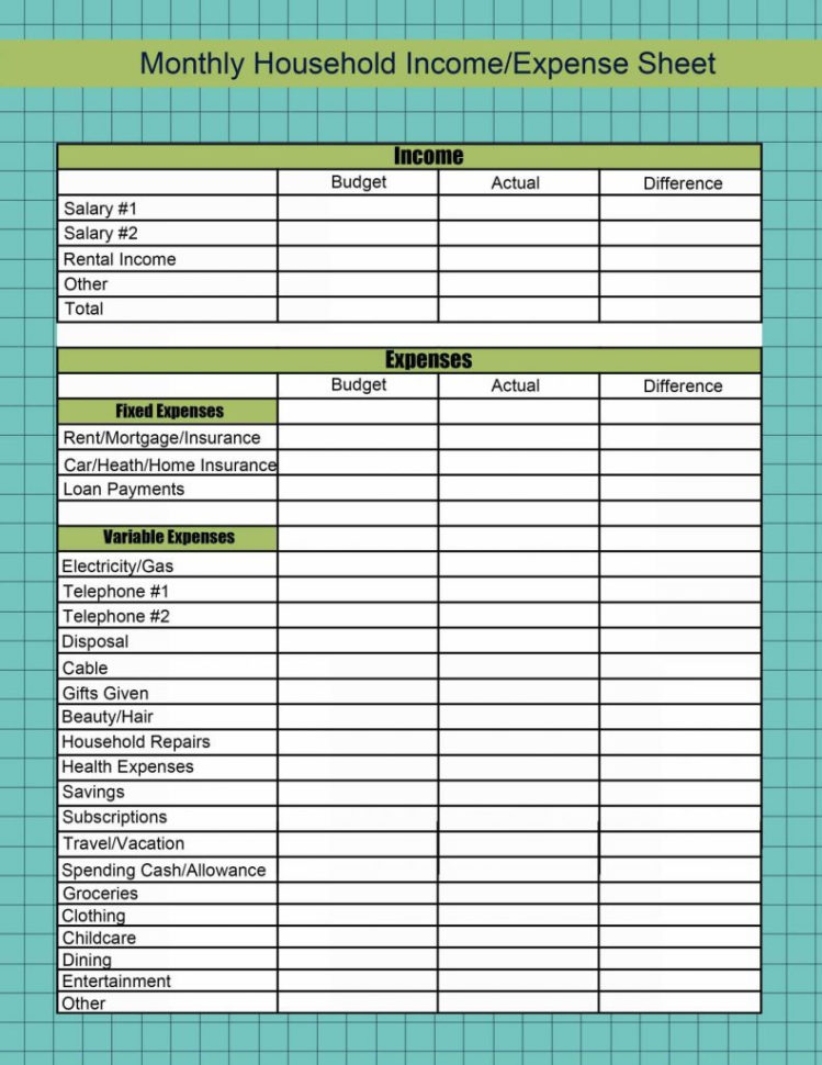 Car Rental Business Spreadsheet within Expenses Sheet Template Monthly ...