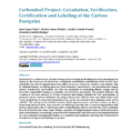 Carbon Footprint Calculator Excel Spreadsheet In Pdf Carbonfeel Project: Calculation, Verification, Certification