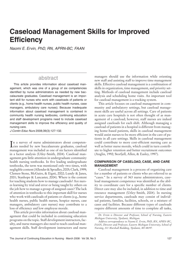 Caseload Spreadsheet Regarding Pdf Caseload Management Skills For Improved Efficiency