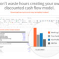 Cash Flow Analysis Spreadsheet Intended For Dcf Discounted Cash Flow Model  Excel Template  Eloquens