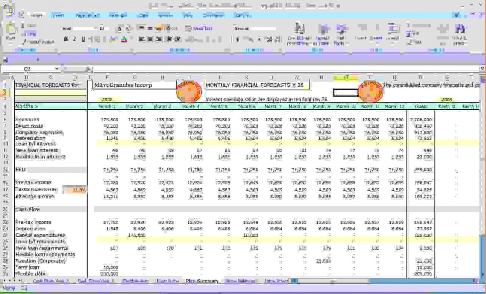 Cash Flow Forecast Spreadsheet Throughout 020 Cash Flow Forecast Templates Template Ideas ~ Ulyssesroom