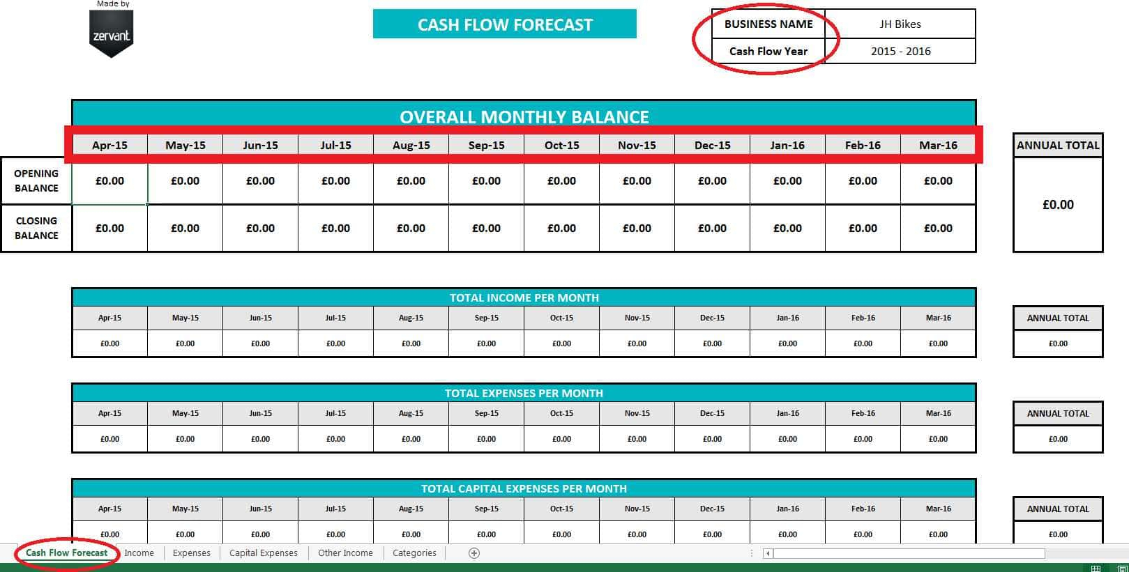 Cash Flow Projection Spreadsheet Within Cash Flow Projection Template 13 – Elsik Blue Cetane