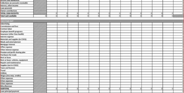 Cash Flow Spreadsheet For Small Business Google Spreadshee cash flow ...