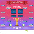 Champions League Spreadsheet Pertaining To Football Champions Final Spreadsheet Illustration 64471829  Megapixl