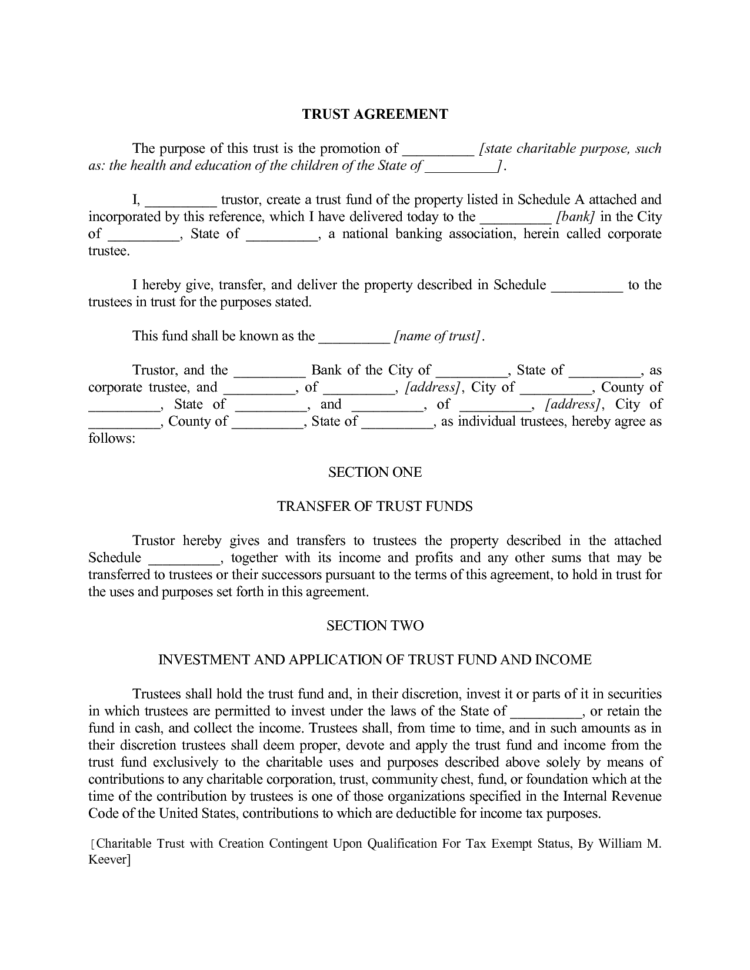 Charitable Remainder Trust Spreadsheet Throughout Charitable Remainder Trusts For Beginners