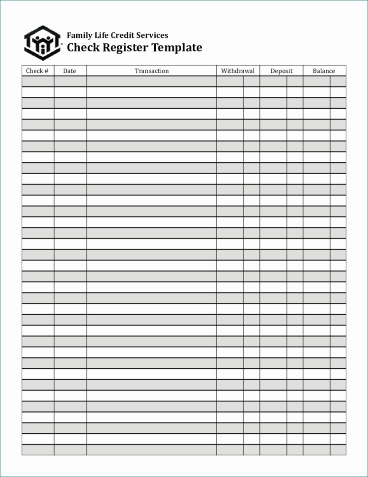 Checkbook Register Spreadsheet Within Blank Check Register Template Amusing 37 Checkbook Register