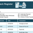 Checkbook Spreadsheet Throughout Check Register With Transaction Codes