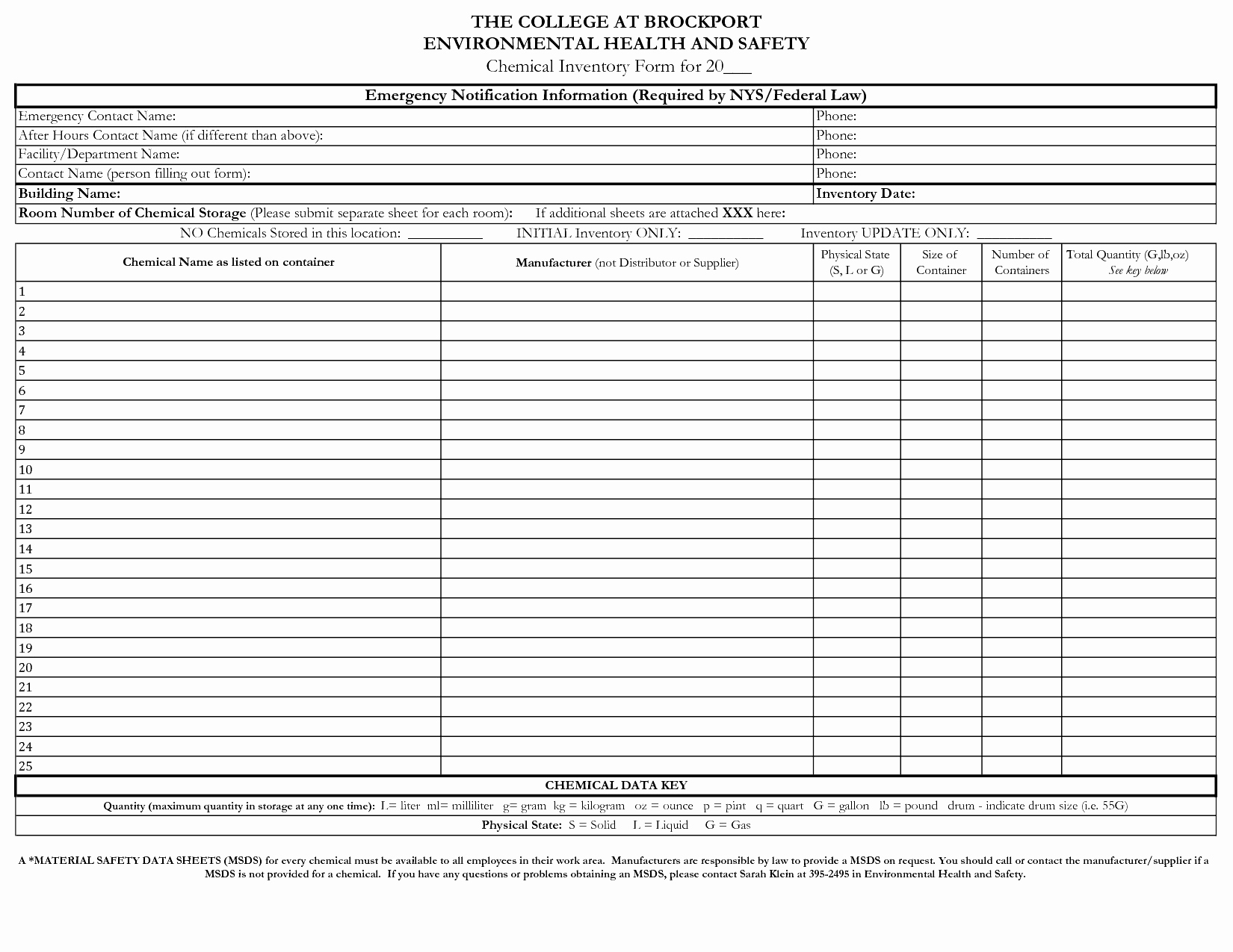 Chemical Inventory Spreadsheet in Chemical Inventory Template Excel