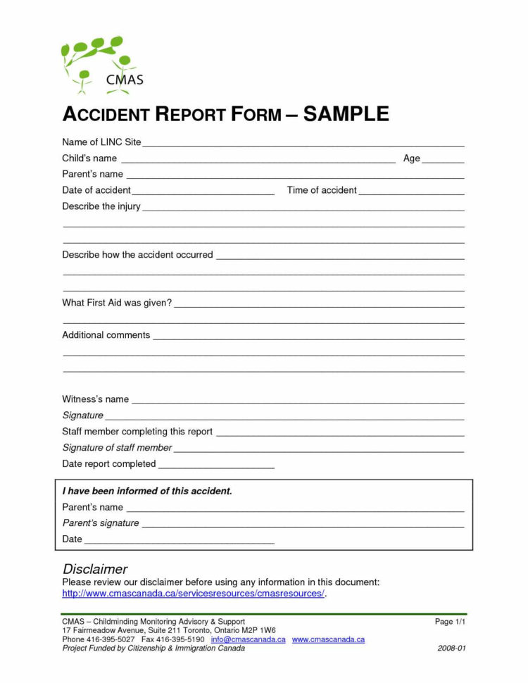 Childminder Expenses Spreadsheet Within Construction Accident Report Form Template Templates Incident