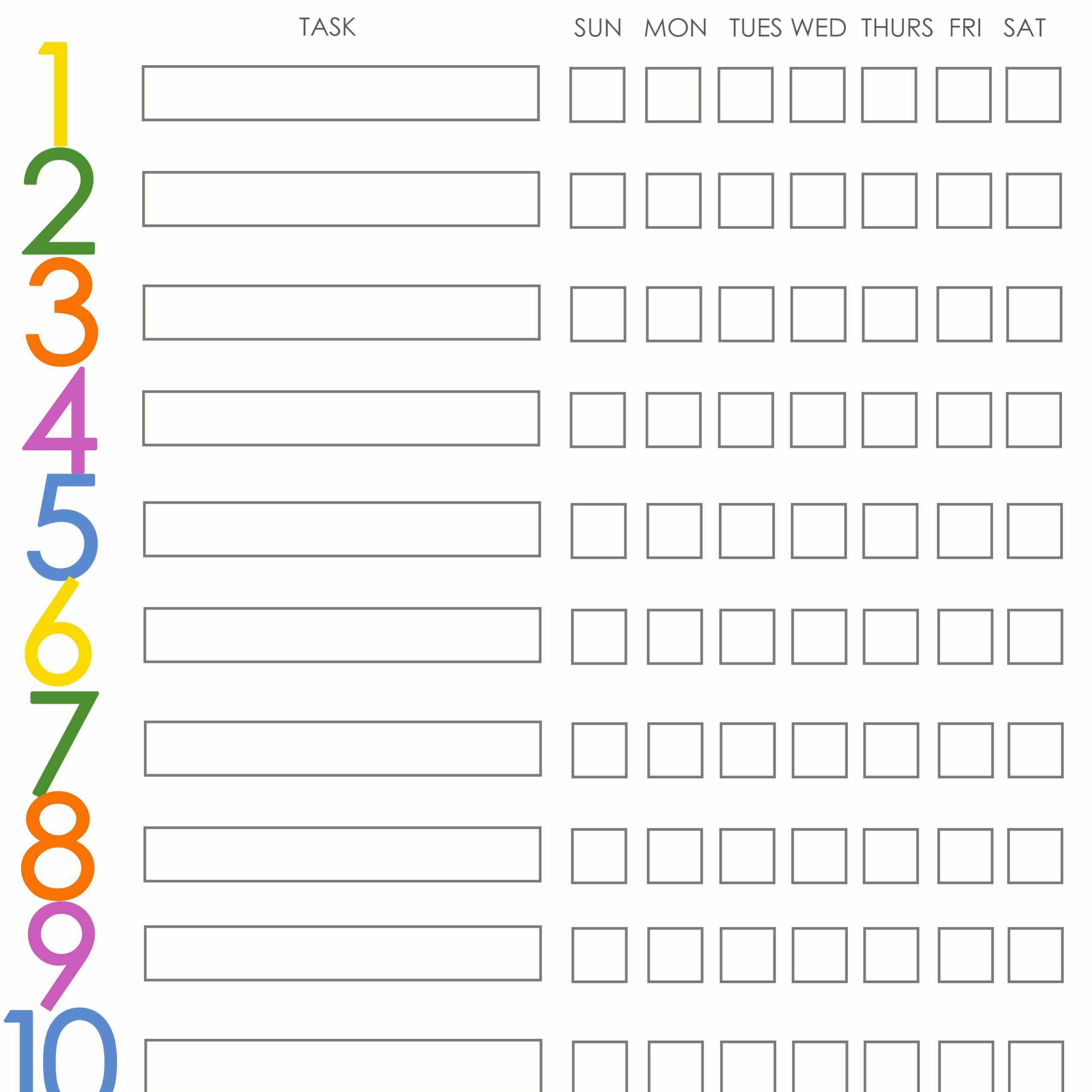 Children's Allowance Spreadsheet Throughout Free Printable Weekly Chore Charts