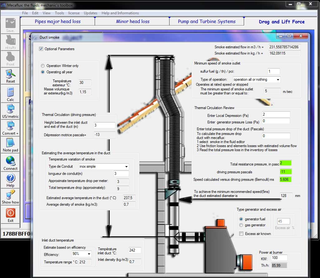 Chimney Height Calculation Spreadsheet Regarding Diameter Pipe Smoke Flue Calculation Software