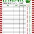 Christmas List Spreadsheet Intended For Christmas List Template Excel Fresh Free Printable Christmas