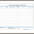 Christmas Present Spreadsheet Intended For Free Christmas Budget And Gift Log  Simply Sherryl