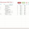 Christmas Present Spreadsheet Throughout Christmas Gift Spreadsheet Template – Festival Collections