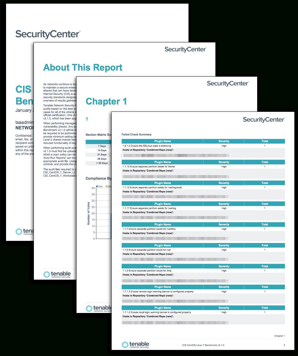 Cis Benchmark Excel Spreadsheet Pertaining To Cis Centos Linux Benchmark Reports  Sc Report Template  Tenable®