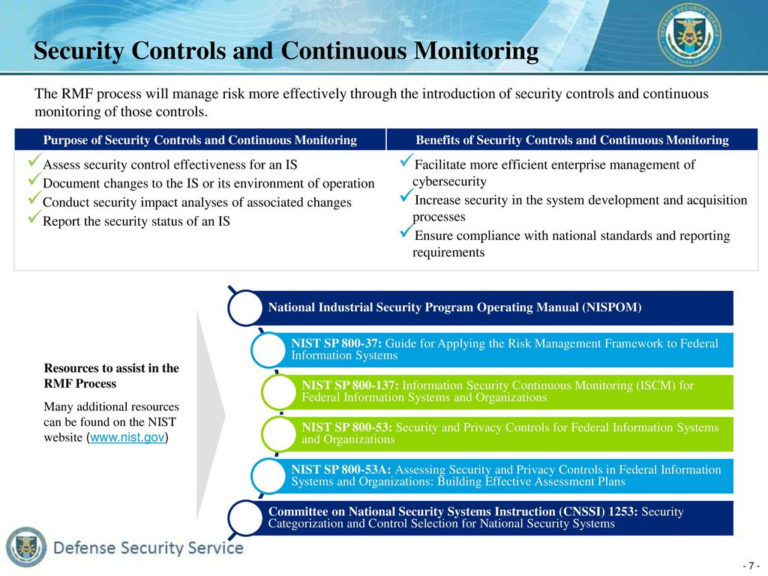 Cnssi 1253 Spreadsheet in Defense Security Service Risk Management ...
