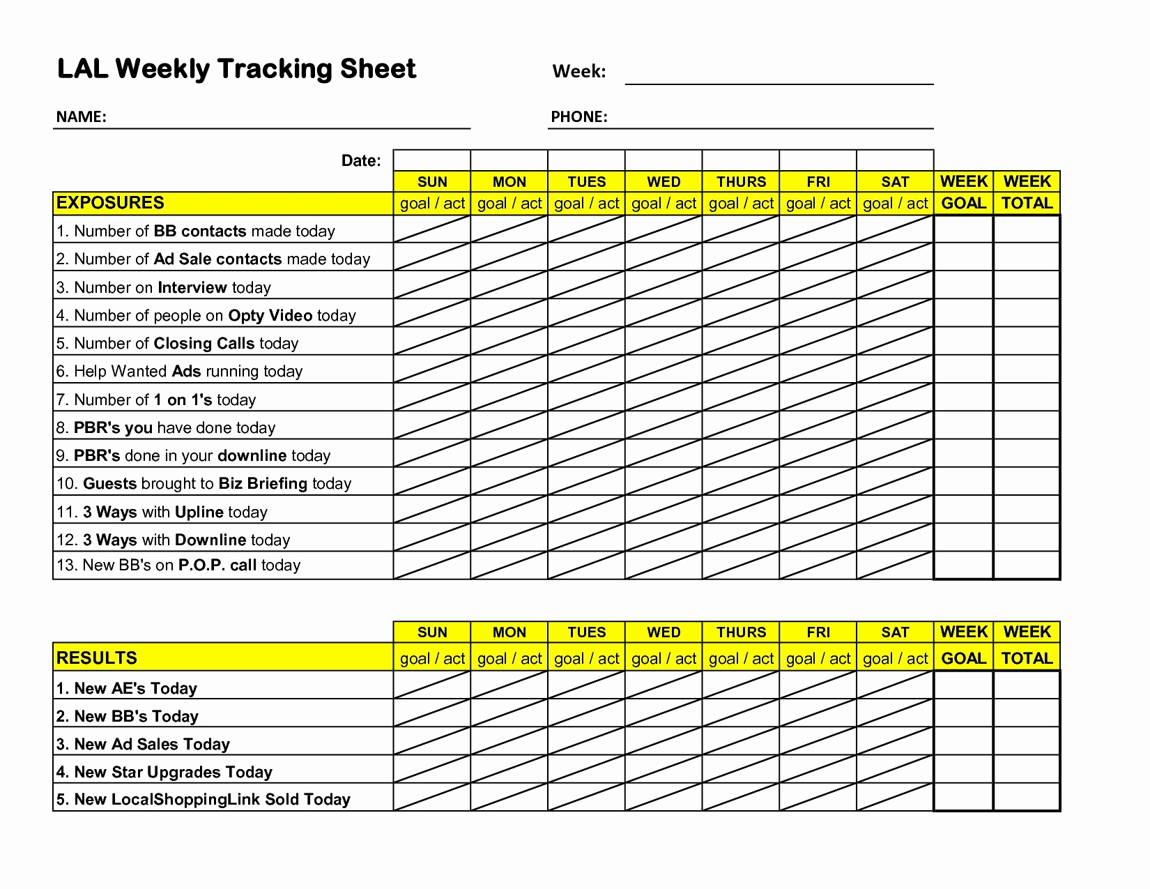 Cold Call List Template
