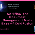 Coldfusion Spreadsheet Functions Pertaining To Cf India Summit: Part One  Workflow And Document Management Made