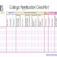 College Application Spreadsheet Checklist Within College Application Spreadsheet Checklist Fresh Lovely Of Final For