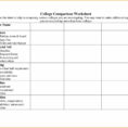 College Expenses Spreadsheet With Regard To Home Loan Comparison Spreadsheet And College Parison Worksheet
