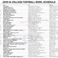 College Football Pick Em Spreadsheet Within Bowl Schedule — Latest News, Images And Photos — Crypticimages